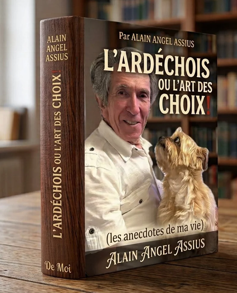 La couverture imaginée du livre d'Alain Assius, « L'Ardéchois ou l'art des choix ! »