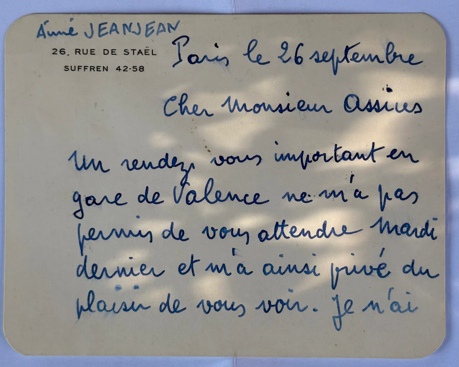 Le préfet Jeanjean