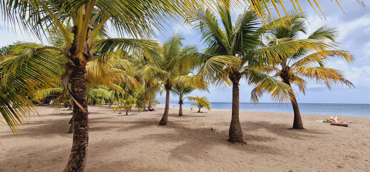 Vue de la plage de Madiana